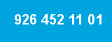 926 452 11 01 926 452 11 01
